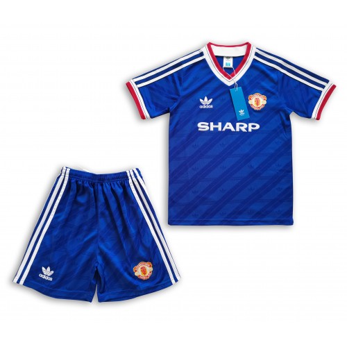Manchester United Dres Retro Dječji Gostujući 1986 Kratkih Rukava Manchester United Dres Retro Dječji Gostujući 1986 Kratkih Rukava